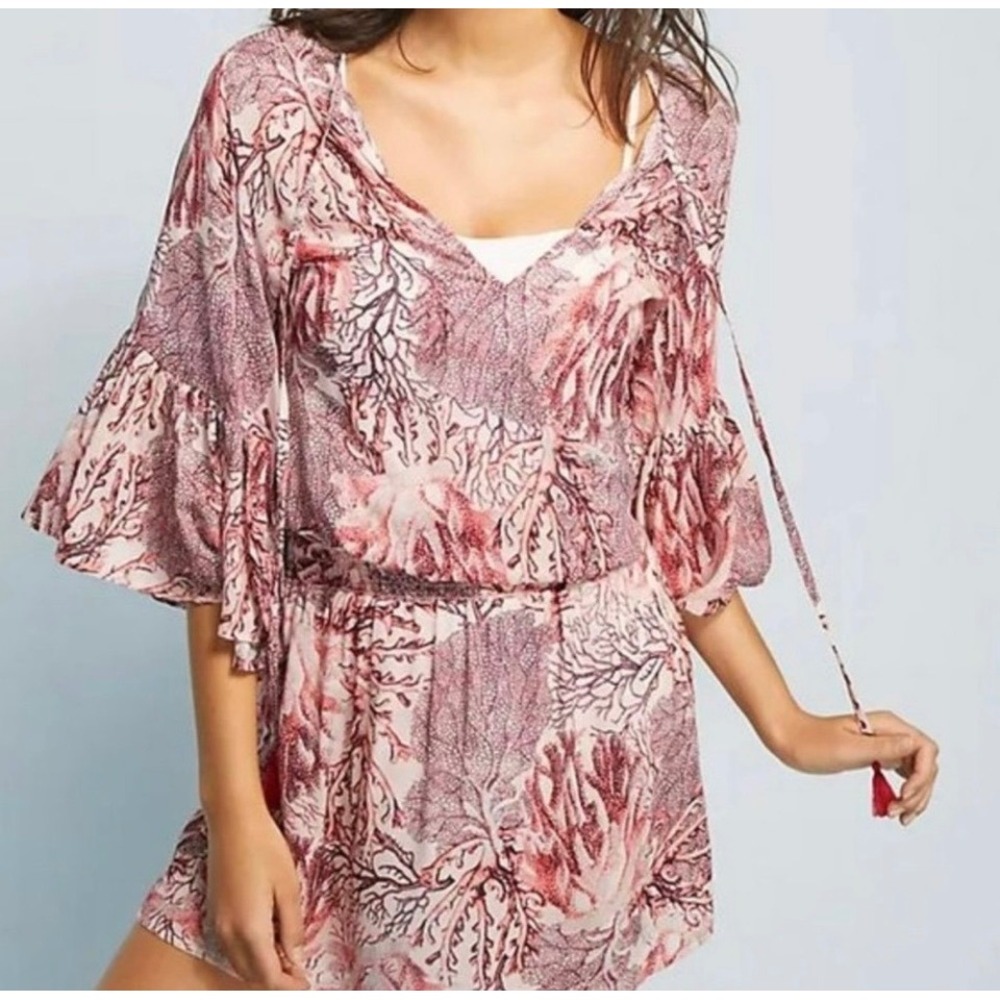 Maaji Coral Treasures Cover-Up Dress Medium Anthropologie